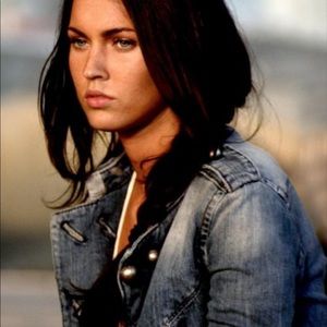 Rare Miss Sixty military cropped moto Jean jacket